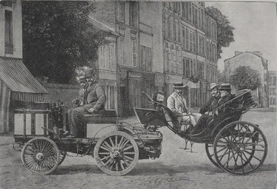 V. ROSE : Le Théâtrophone, Gravure signée