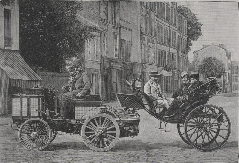 V. ROSE : Le Théâtrophone, Gravure signée