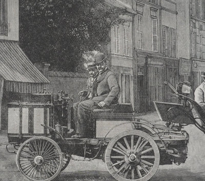 V. ROSE : Le Théâtrophone, Gravure signée