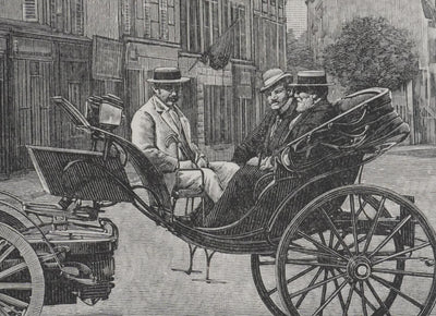 V. ROSE : Le Théâtrophone, Gravure signée