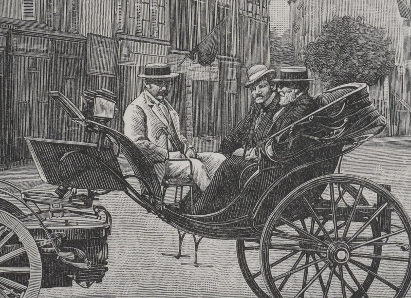 V. ROSE : Le Théâtrophone, Gravure signée