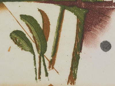 Tuvia BEERI : Les arbres en automne, Gravure originale signée