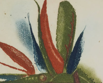 Tuvia BEERI : Les arbres en automne, Gravure originale signée