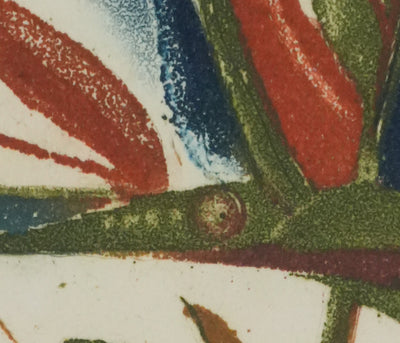 Tuvia BEERI : Les arbres en automne, Gravure originale signée