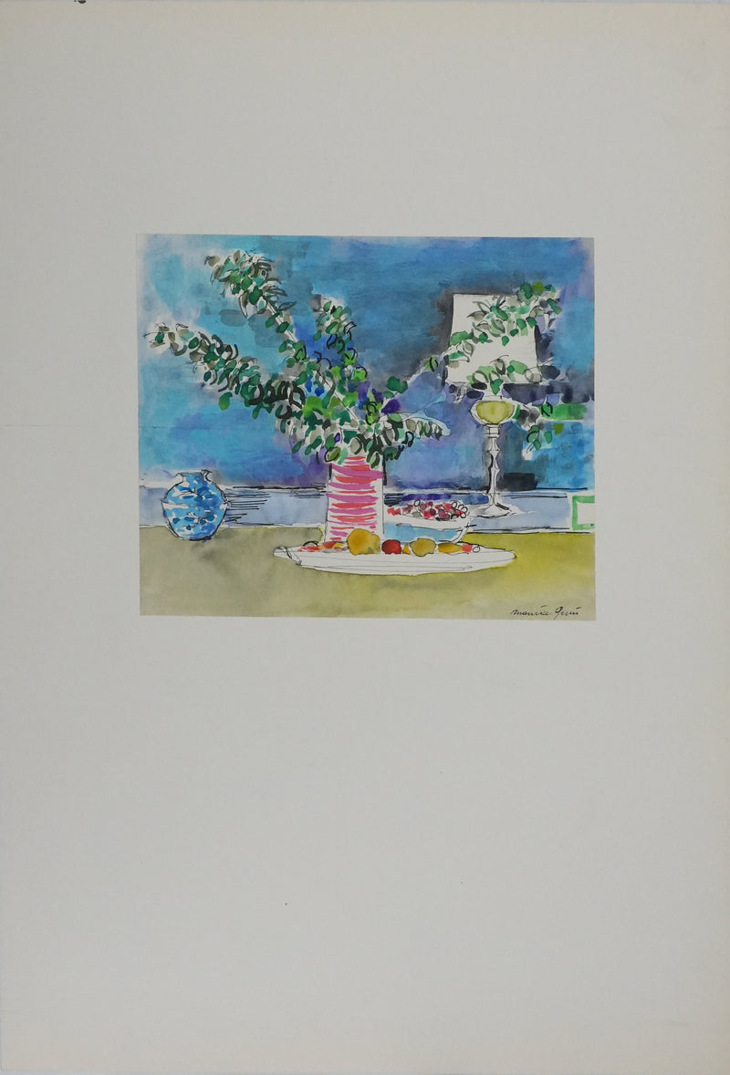 Maurice GENIS : Nature morte aux branches d&