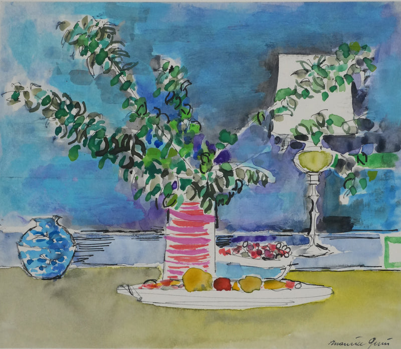 Maurice GENIS : Nature morte aux branches d&