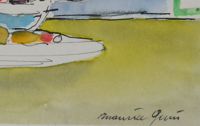 Maurice GENIS : Nature morte aux branches d'amandier, Dessin original signé