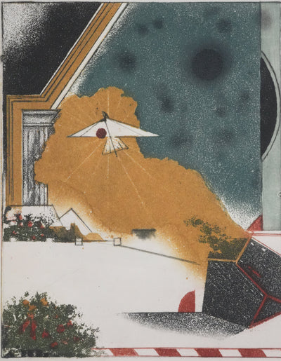 Tuvia BEERI : L'envol de la colombe, Gravure originale signée