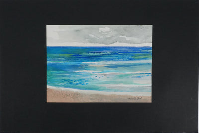 Maurice GENIS : La marée, Aquarelle originale signée