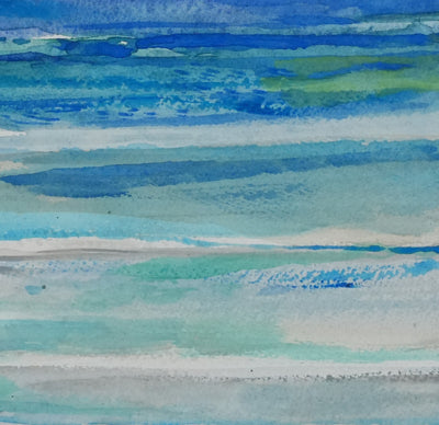 Maurice GENIS : La marée, Aquarelle originale signée