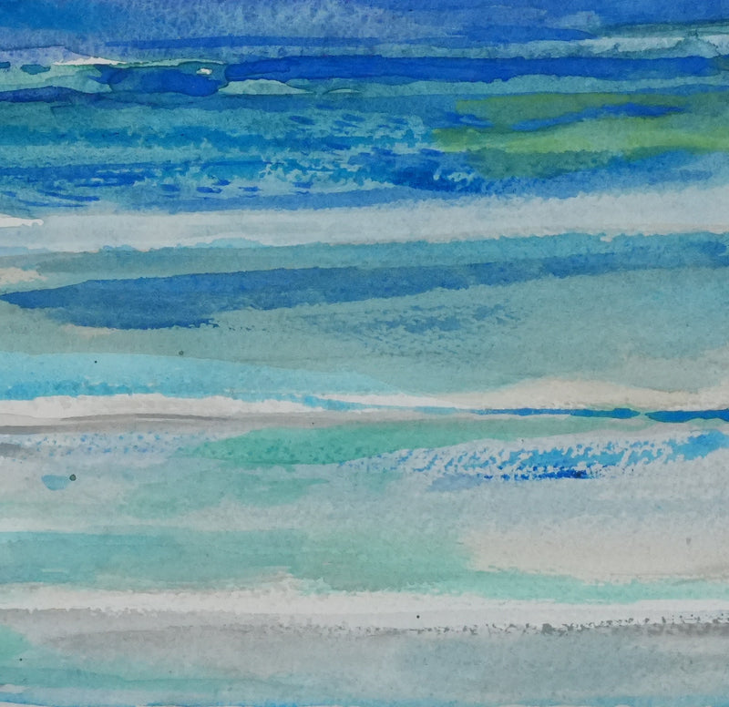 Maurice GENIS : La marée, Aquarelle originale signée