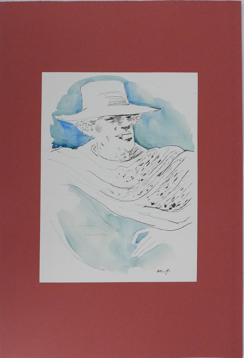 Maurice GENIS : Portrait masculin à l&