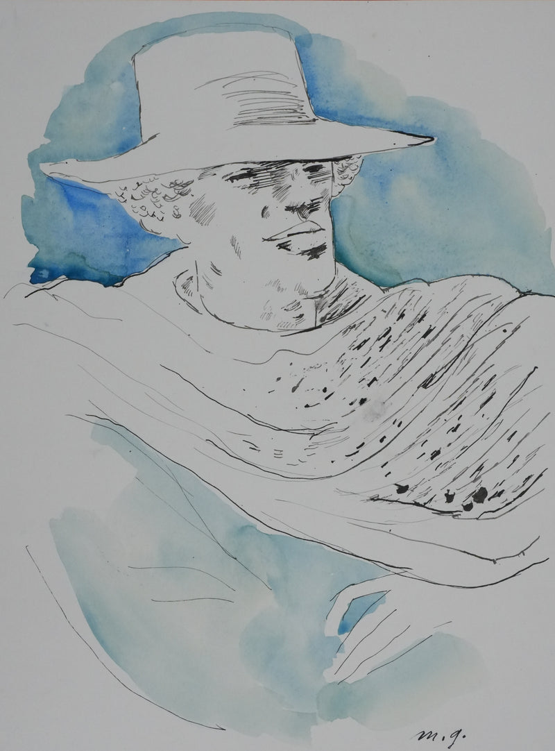 Maurice GENIS : Portrait masculin à l&