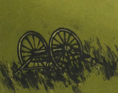 Annapia ANTONINI : Les falaises au bord de mer, Gravure originale signée