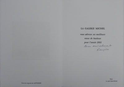 Annapia ANTONINI : Les falaises au bord de mer, Gravure originale signée