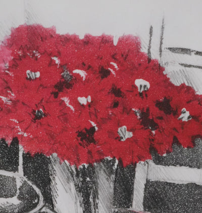 Annapia ANTONINI : Nature morte au poisson rouge, Gravure originale signée