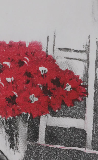 Annapia ANTONINI : Nature morte au poisson rouge, Gravure originale signée