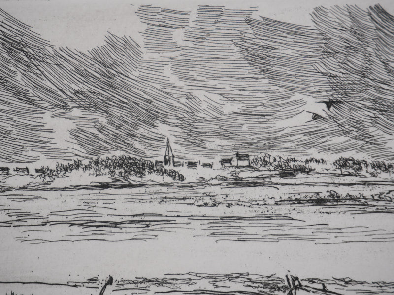 Salomon Alfred BOISECQ : Le village au bord de l&