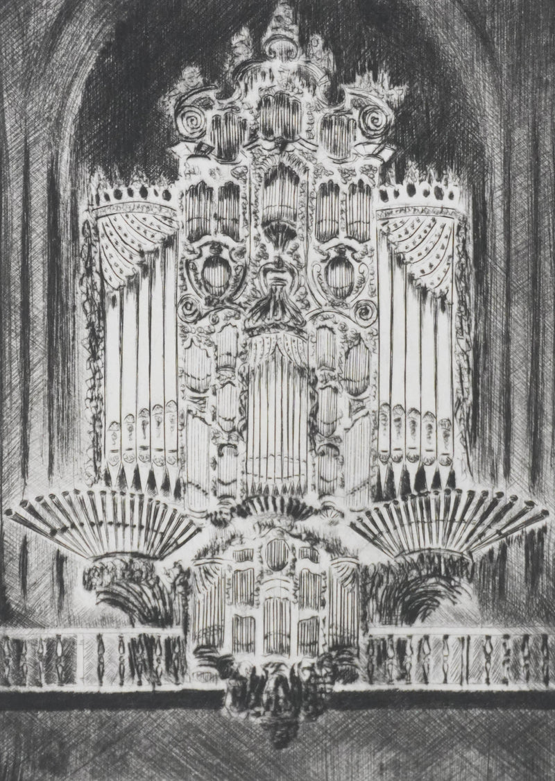 Camille COMBE : Prélude et fugue à Grenade, Gravure originale signée