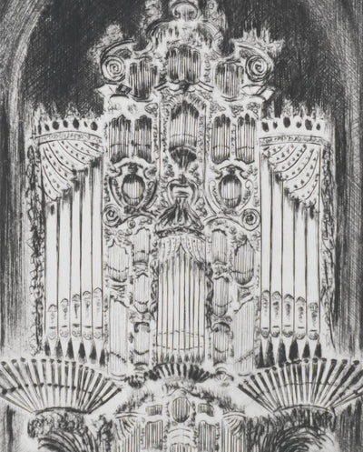 Camille COMBE : Prélude et fugue à Grenade, Gravure originale signée