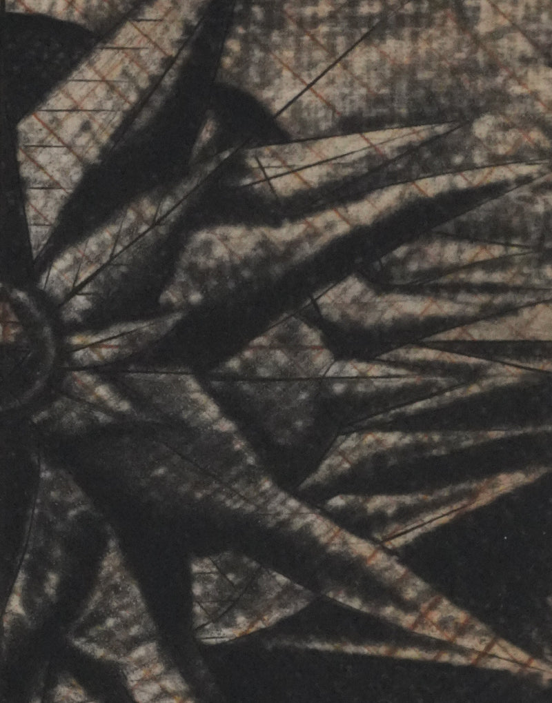 Brigitte COUDRAIN : La fleur fanée, Gravure originale signée