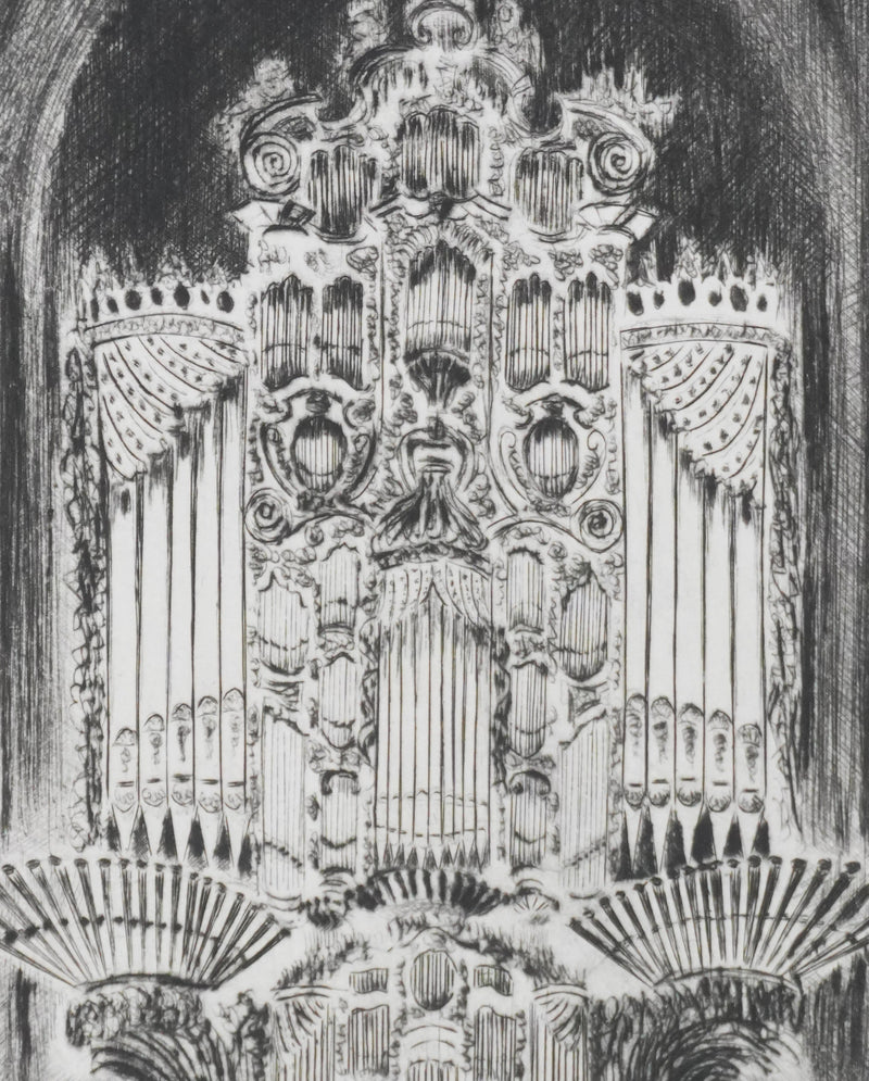 Camille COMBE : Prélude et fugue à Grenade, Gravure originale signée