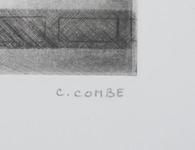 Camille COMBE : Sonate de Beethoven, Gravure originale signée
