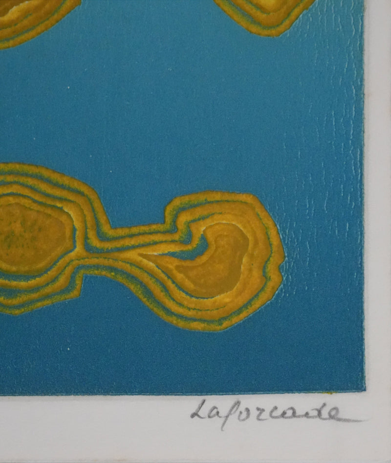 Roland DE LAFORCADE : Les îlots, Gravure originale signée