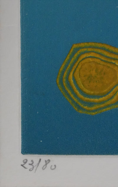 Roland DE LAFORCADE : Les îlots, Gravure originale signée