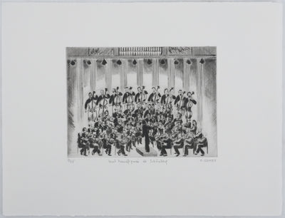 Camille COMBE : Nuit transfigurée de Schönberg, Gravure originale signée