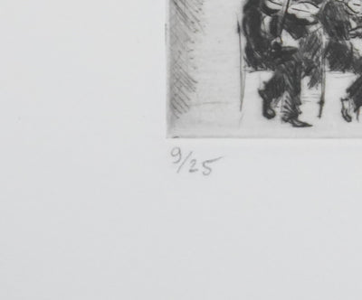 Camille COMBE : Nuit transfigurée de Schönberg, Gravure originale signée