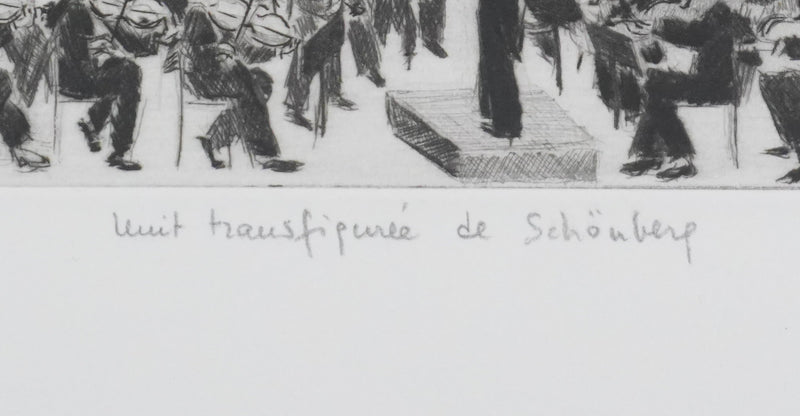 Camille COMBE : Nuit transfigurée de Schönberg, Gravure originale signée