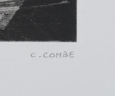 Camille COMBE : Pénombre musicale, Gravure originale signée