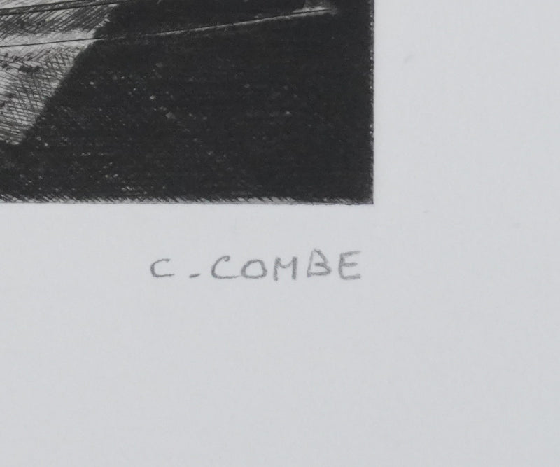 Camille COMBE : Pénombre musicale, Gravure originale signée