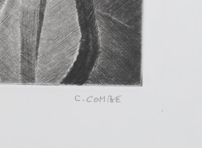 Camille COMBE : Chez le maitre luthier, Gravure originale signée