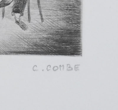 Camille COMBE : Quatuor de Beethoven, Gravure originale signée