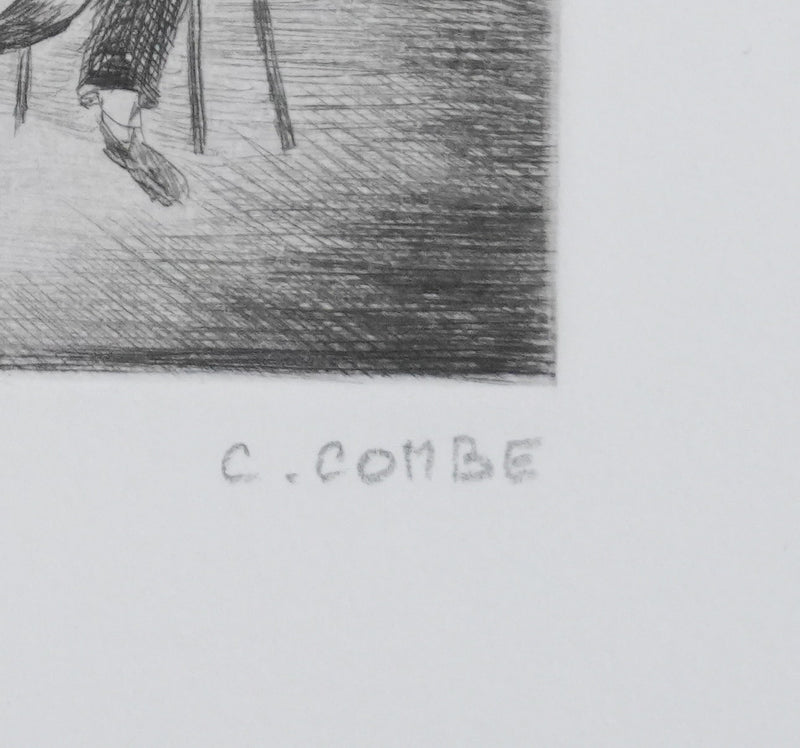 Camille COMBE : Quatuor de Beethoven, Gravure originale signée