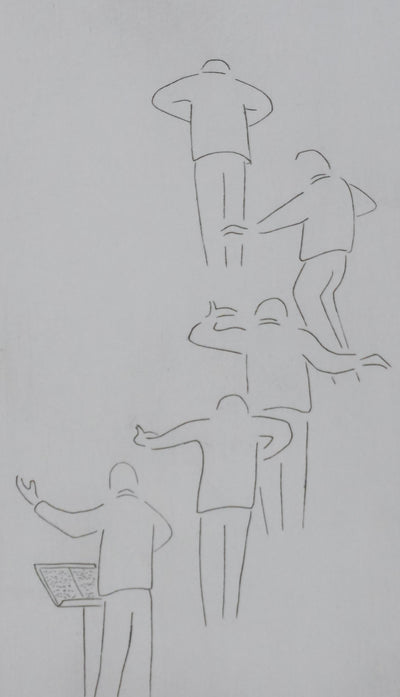 Camille COMBE : Chef d'orchestre, Gravure originale signée