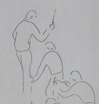Camille COMBE : On répète, Gravure originale signée