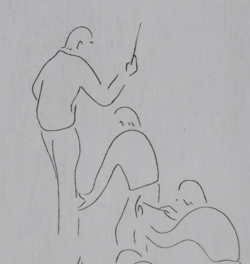 Camille COMBE : On répète, Gravure originale signée