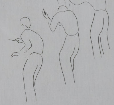 Camille COMBE : On répète, Gravure originale signée
