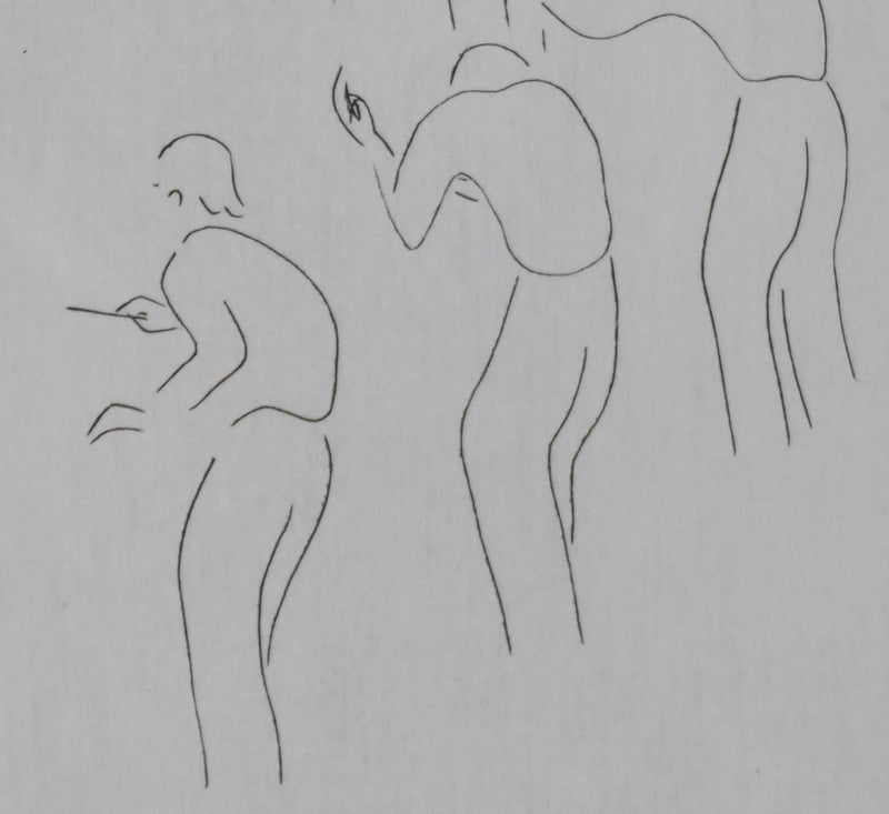 Camille COMBE : On répète, Gravure originale signée