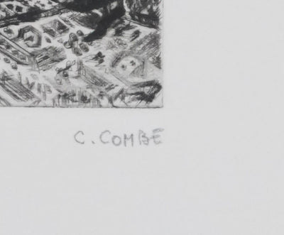 Camille COMBE : Duo, Gravure originale signée
