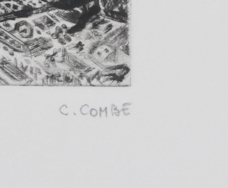 Camille COMBE : Duo, Gravure originale signée