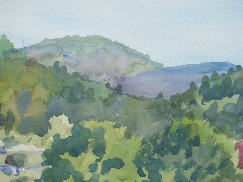 Salomon Alfred BOISECQ : La petite ferme en Provence, Aquarelle originale signée