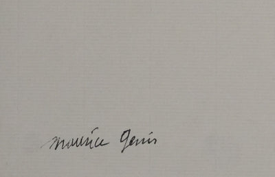 Maurice GENIS : La femme pensante, Dessin original signé