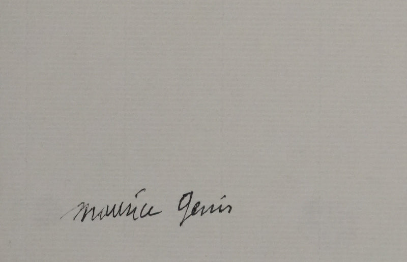 Maurice GENIS : La femme pensante, Dessin original signé