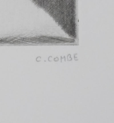 Camille COMBE : Ombre et lumière, Gravure originale signée