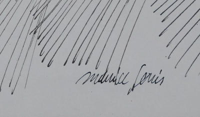 Maurice GENIS : Portrait d'un jeune homme, Dessin original signé