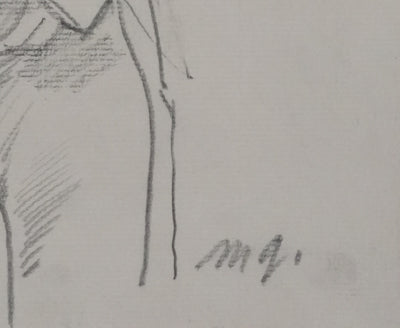 Maurice GENIS : Le berger, Dessin original signé